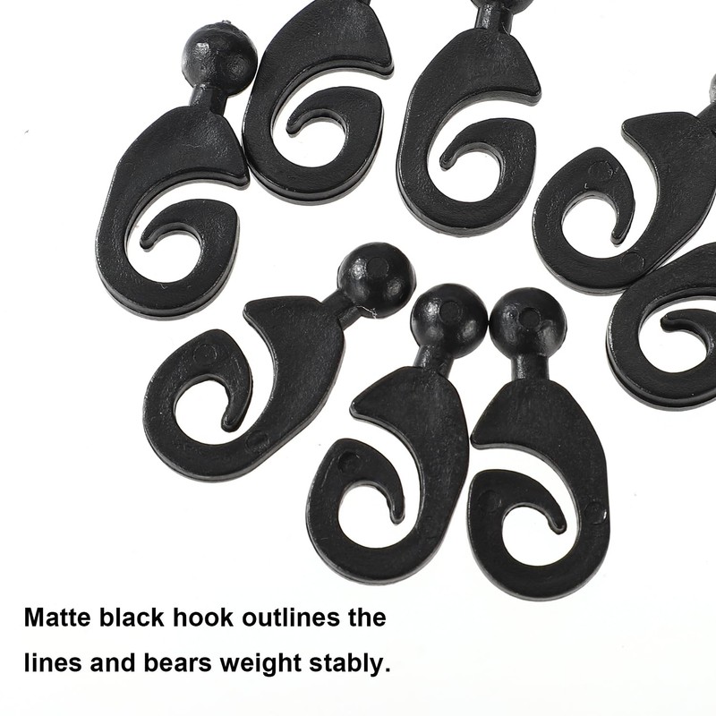30pcs Gazebo Curtain Hooks, Plastic Shower Track Rings Multipurpose Accessories
