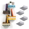 xympo Floating Invisible Bookshelf Wall Mounted (Set of 4) -
