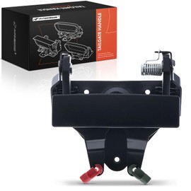 A-Premium Tailgate Handle Liftgate Latch Handle Compatible with Dodge Ram 1500 1994-2001, Ram 2500 3500 1994-2002, Smooth Black, Replace# 68044906AA, 68044906AB