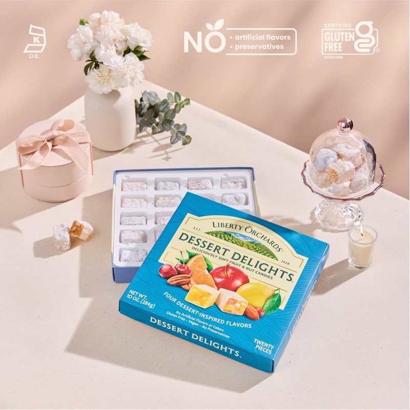 Liberty Orchards, Dessert Delights - Fruit and Nut Candies -