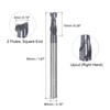 sourcing map 4pcs 4mm Dia 4mm Shank Square Nose End