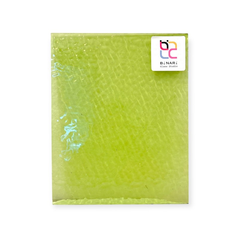 Wissmach Stained Glass Sheet: Light Olive Green English Muffle |