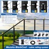 Muzata 20 Pack 1/8" Invisible Cable Railing Kit Hardware Cable