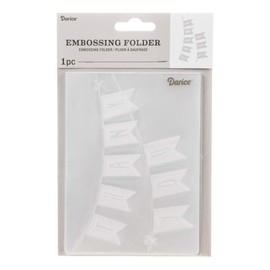 Darice Thank You Banner, 4.25 x 5.75 inches Embossing Folder, Clear