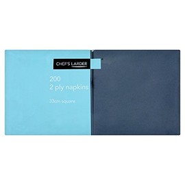Chef's Larder 200 Dark Blue 2 Ply Napkins 33cm Square