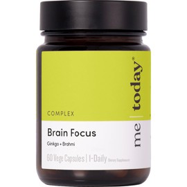 me today – Brain Focus Supplement for Adults, Contains Ginkgo & Brahmi for Mental Clarity, 60 Vegan Friendly Capsules
