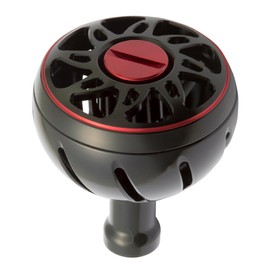 SLP WORKS Handle Knob, SLPW Aluminum Round Knob, Electric and Bi-Axle Reel, Size L, Black Reel