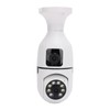 Light Bulb Security Cameras Motion Detection Dual Lens Light Socket