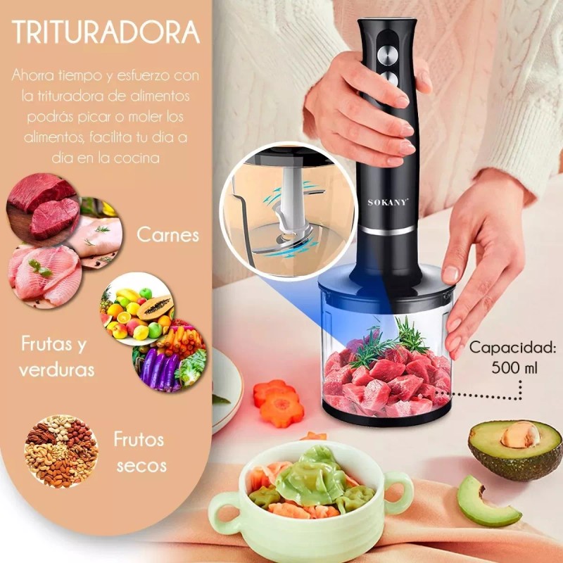 BABEEFLY Batidora De Inmersión Trituradora 500w Electrodomesticos