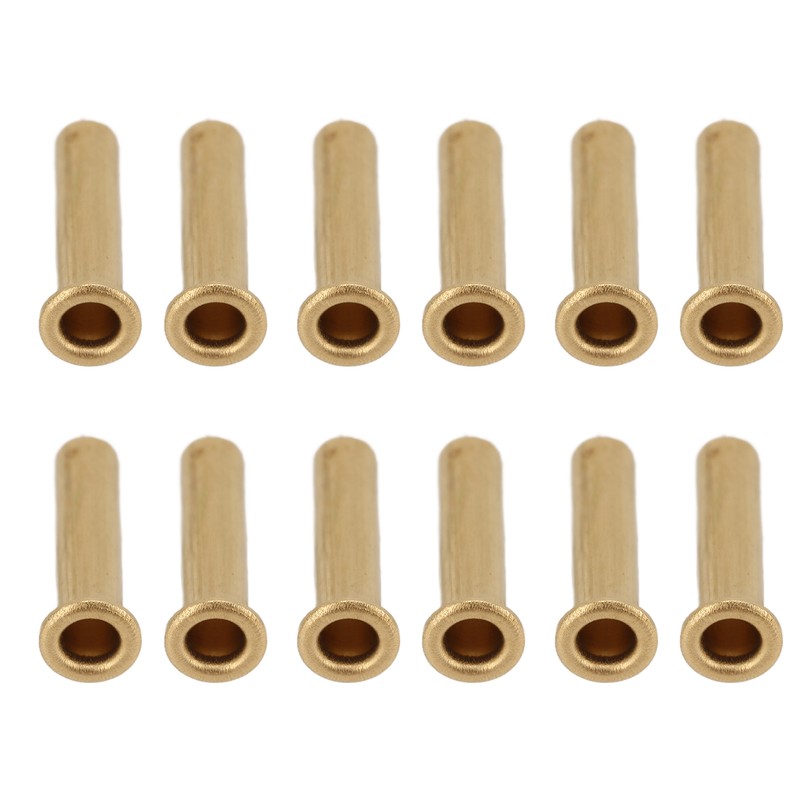 500Pcs Hollow Rivet Brass Decorative Through Hole Excellent Corrosion Resistance