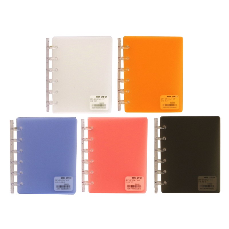 Mini 6 Hole CRF-6H System Binder (System Organizer Binder) [Clear]