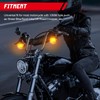 INNOGLOW - Luces intermitentes para motocicleta, 2 unidades, ámbar, para