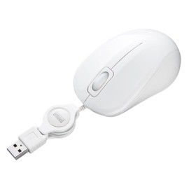 Sanwa Supply MA-MBSK315W Anti-Bacterial Quiet Wired Blue LED Mouse (White)