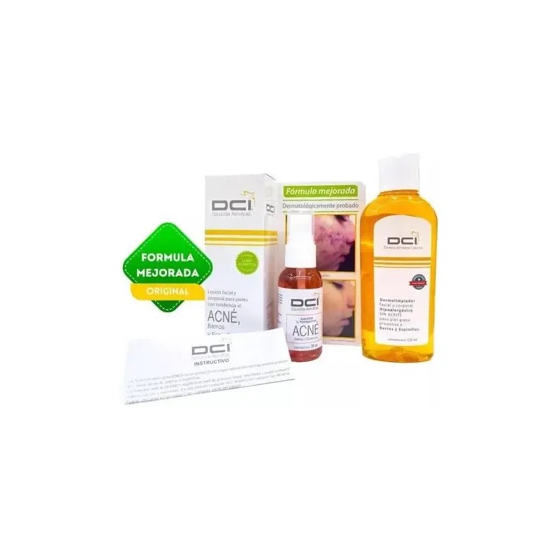 Dci Acne Solucion + Dermolimpiador+ Crema Bioaqua Salicilico