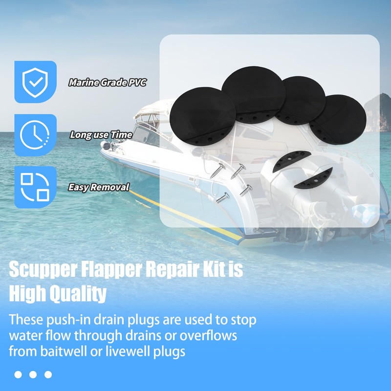 Boat Scupper Flapper Replacement for FSRK-3-DP TH Mar-ine Boat Scupper