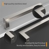 Amerdeco 10 Pack Brushed Satin Nickel Cabinet Pulls 5 Inch(128mm)