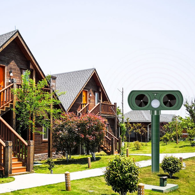 Outdoor Waterproof Solar Power Animal Repeller Ultrasonic Infrared Mouse Bird