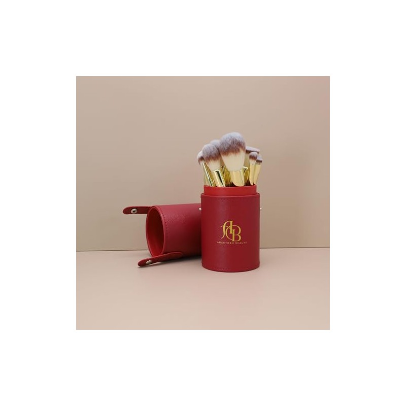 Beauty - Juego de brochas de maquillaje de viaje, 16