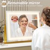 ROLOVE Vanity Mirror with Lights 22"x18", Lighted Makeup Mirror with