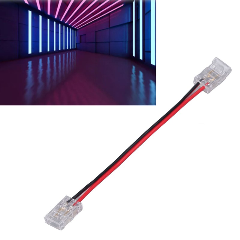 10pcs COB Strip Light Connector Professional Double Head 8mm 2