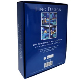 Box of 24 Christmas Religious Scenes Assorted Christmas Cards Xmas Card Boxes