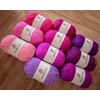 Studio Sam Acrylic Yarn Set. Ten Large 50g Skeins. Total