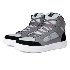 Volcom® Evolve EH High Top Comp Toe Men’s Shoes – Suede Upper – Mesh Lining – Slip-Resistant Outsole – Soft Insole Grey/White 10.5 W