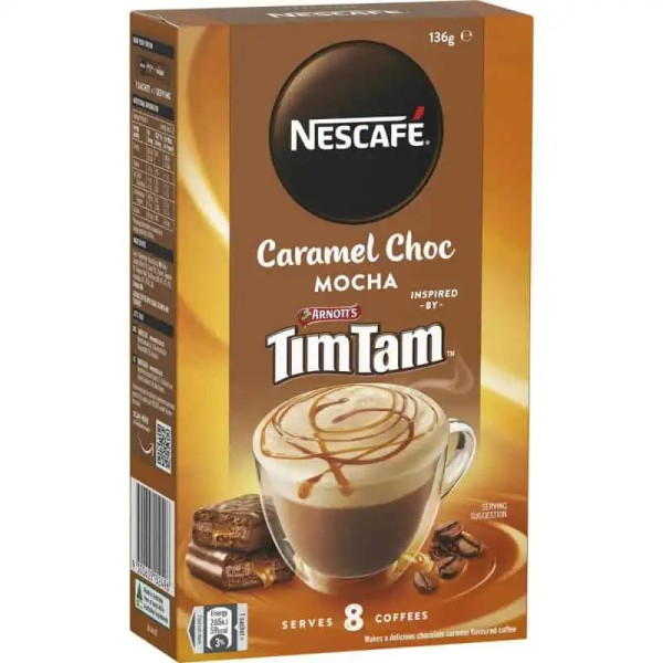 Nescafe Caramel Choc Mocha Coffee Tim Tam 8 Pack