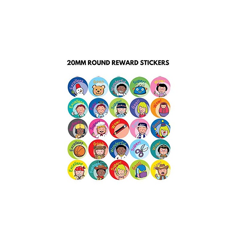C.S. Kids SK03 Smart Rounders - Round Stickers, Teacher &