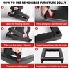 SDLDEER Furniture Dolly, Removable Furniture Movers, Moving Dolly with Wheels