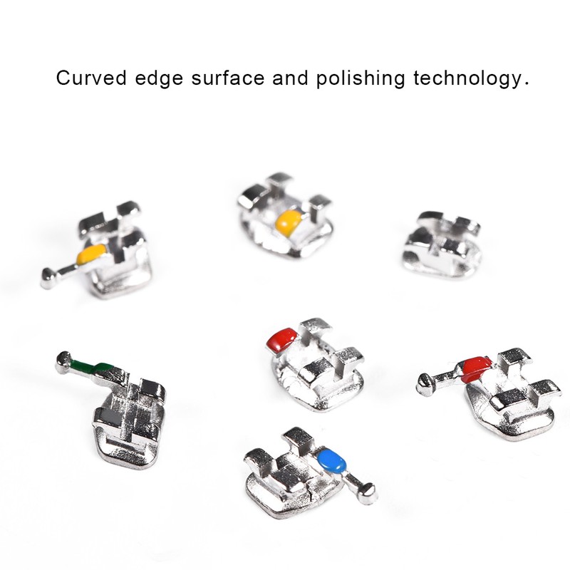 10 Packs Metal Dental Teeth Orthodontics Brackets Braces Mini Roth