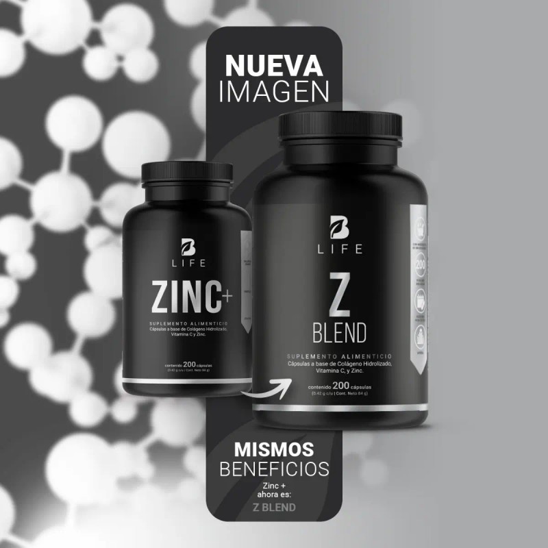 Life Zinc Colágeno Vitamina 200 Cápsulas