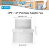 PATIKIL NPT1-1/2" PVC Male Adapter Pipe Fitting, 10 Pcs Furniture