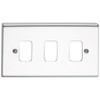 Deta G3423CH 'Slimline Decor' Grid Switch Cover Plate - Polished