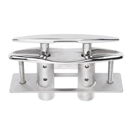 Boat Cleat Flat Top,316 Stainless Steel Boat Dock Cleats,Rope Cleat,Pull Up Dock Cleats with Backing Plate and Lock Nuts,Heavy Duty Flush Mount Dock Cleats