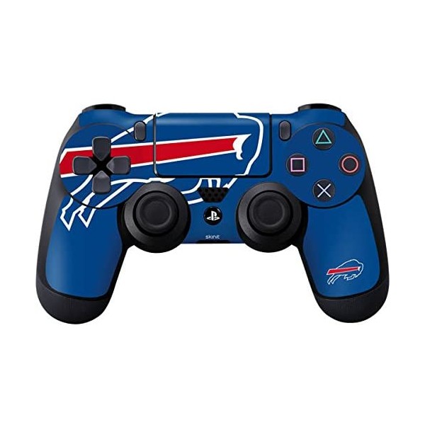 Skinit Decal Gaming Skin Compatible with PS4 Controller - Officially Licensed NFL Buffalo Bills Large Logo Design
