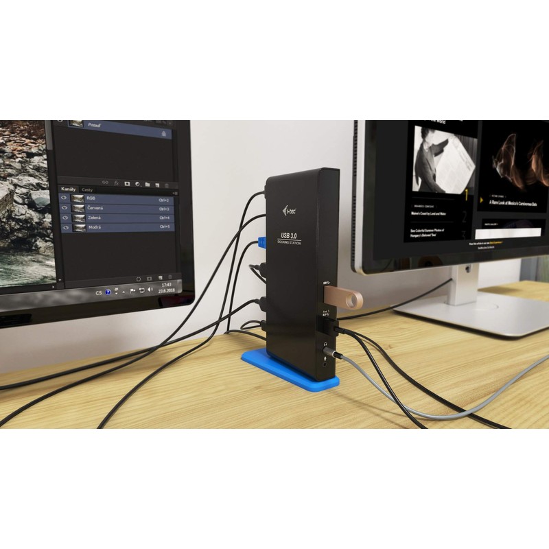 i-tec USB 3.0/USB-C Dual Docking Station for Tablets und Notebooks