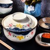 Fignner Japanese Style Ceramic Ramen Bowl with Lid Soup Bowls