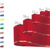 Heiko 001414301 Ribbon, Curly Ribbon, Shiro, 0.5 x 1.2 inches
