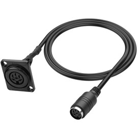 MEIRIYFA 83CM D-Type DIN 6 PIN MIDI Audio Signal Cable - Female to Female - Black