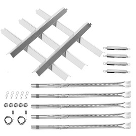 463448021 Grill Replacement Parts for Charbroil Performance 5 Burner 463448021 463451022 463450022 463449021 463455021, 4 Burner 463365021, G325-0002-W1 Heat Plate, G327-2100-W1 Burner, Crossover Tube