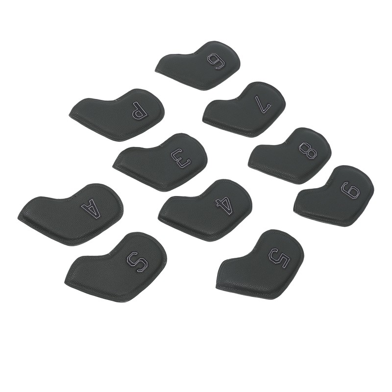 10 Pcs Golf Club Head Cover Stylish Exquisite PU Protective