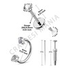 CM Crareesi Mania 20G Nose Rings Hoops 316L Stainless Steel