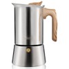 Sivaphe Stovetop Espresso Maker Stainless Steel 9 Cups, Induction-Capable Mocha