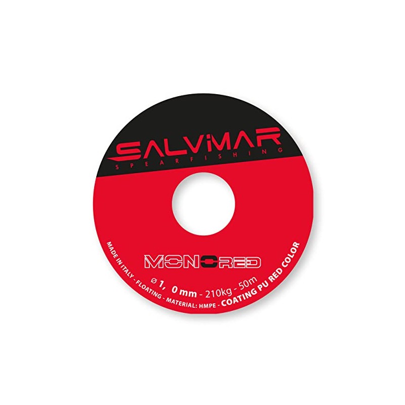 SALVIMAR Monored Unisex Adult, Red, Diameter 1.00 mm x 50
