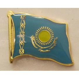 Kazakhstan Pin Badge Flag National Flag Pin Badge Button Flags Clip Lapel Pin