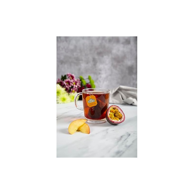 Ahmad Tea Black Tea, Peach And Passion Fruit Teabags, 20