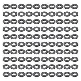 MECCANIXITY Nylon Flat Washer 0.2" ID, 0.39" OD, 0.04" Thickness, M5 Sealing Washer Spacer Metric Plastic Gasket for Screws Bolts Fasteners, Black, Pack of 150