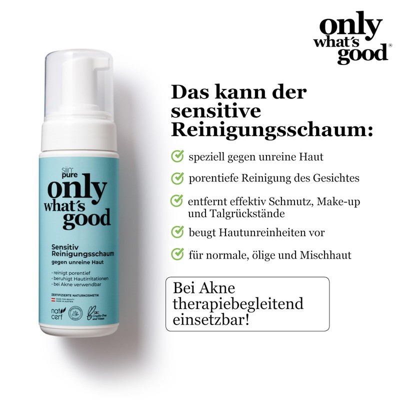 Only what's good Sensitive Cleansing Foam Face Against Blemished Skin