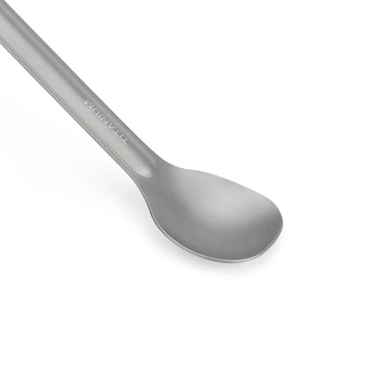 Long Handle Spoon Titanium Ultra Lighweight Camping Outdoor Cookware Utensils